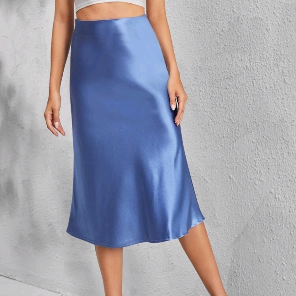 Shein silk satin skirts
